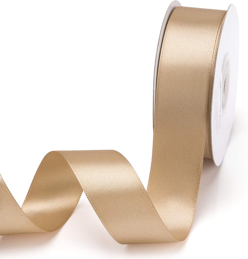 IHKFILAN Double Face Satin Ribbon 1Inchx25Yards Double Sided Solid Polyester Ribbon for Gift Wrapping Party Hair Braids Bow Baby Shower Decoration...