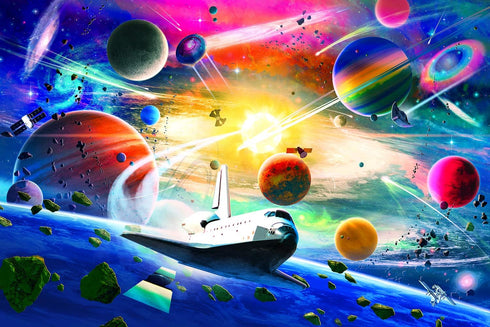 Space Exploration Galaxy Puzzle for Adults and Kids | Difficult 1000 Piece Jigsaw Puzzle Toy | Brain Teaser Challenge for Game Night | Fun Quarant...