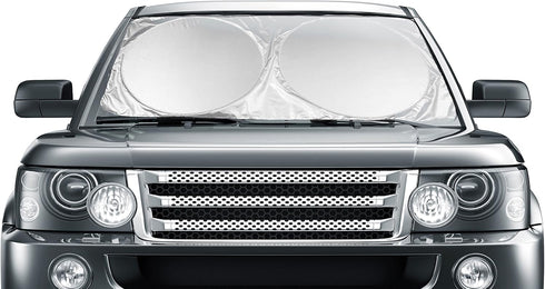 Car Windshield Sunshade Jumbo (63" x 35") for Car Truck SUV - UV Protector Shields Auto & Keeps Vehicle Cooler - Easy to Use Large Pop up Sun Shad...