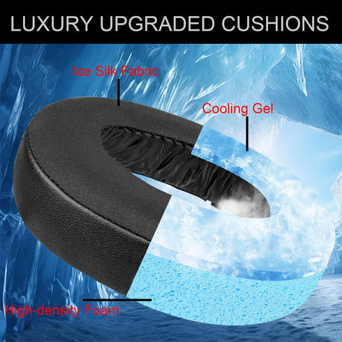 Cooling-Gel Earpads Cushions Replacement Compatible with Sony Playstation 5 Pulse PS5 3D Headset.Replacement Ear Pads Cushions with Noise Isolatio...