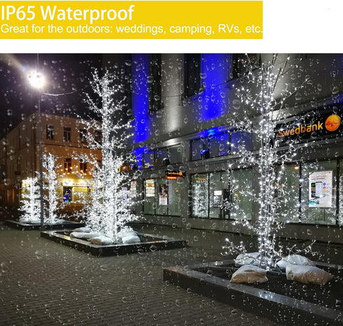 String Lights, 42ft Battery Operated String Lights, 120 Led IP65 Waterproof Outdoor Fairy Light with Timer 8 Modes for Bedroom,Garden,Party,Xmas T...