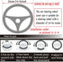 Fluffy Steering Wheel Cover for Women Fuzzy Steering Wheel Cover Winter Warm Faux Wool Plush Car Wheel Cover Furry Steering Wheel Protector Univer...