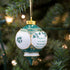 CBE Irish Blessing May The Road Rise to Meet You Shamrock Jewel Victorian 4.5 in. Ball Christmas Ornament...