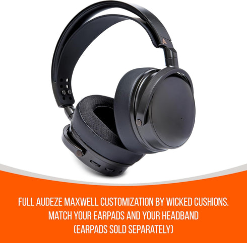 WC HeadbandZ Maxwell - Upgraded Silicone Headband for Audeze Maxwell by Wicked Cushions - Enhanced Flexibility, Comfort, and Style with Matching E...