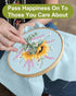 Santune 4 Pack Flower Embroidery Kit for Beginners Adults Cross Stitch Kits for Beginners Hand Embroidery with Plant Patterns and Instructions DIY...