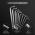 HAUTMEC Star Wrenche Set Star Key Set L Shape Metric Allen Wrench Set 9-Piece, Chrome Vanadium Steel and Drilled tips for Tamper Resistant Fastene...