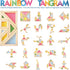 BOHS Translucent Tangram with Multilingual Activity Cards - 1 Inch Thickness - Preschool Gift - Kids kindergarten Light Table Accessories/Window P...