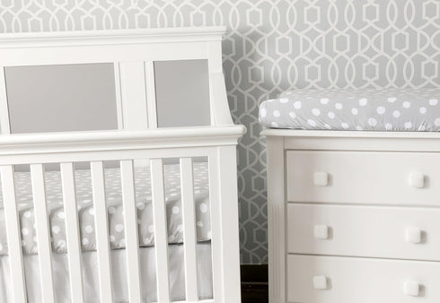 Changing Pad Cover Set | Cradle Sheet 2 Pack 100% Jersey Cotton Grey Abstract Stripes and Dots by Ely's & Co...
