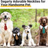 Segarty Dog Neck Tie Large, 6 Pack Adjustable Cute Pet Ties Collars Grooming Accessories Formal Wedding Costume Black Red Dog Necktie Collar Set f...