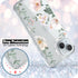 RANZ Case for iPhone 15, Anti-Scratch Shockproof Series Clear Hard PC + TPU Bumper Protective Cover Case for iPhone 15 (6.1") - White Magnolia Flo...