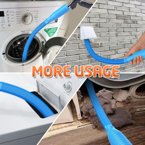 Dryer Vent Cleaner Kit Vacuum Attachment - Multiple Combinations V1 Lint Remover Power Washer and Vacuum Hose Quickly Removes Lint...