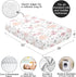 Sweet Jojo Designs Fitted Baby Crib Sheets (Pink/Grey Boho Floral) for Girls, Infant Nursery, Toddler Room - Standard Size (Blush, Rose, Gray, Flo...