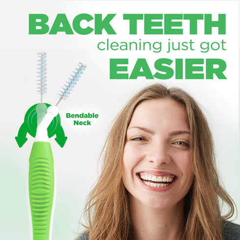 GUM Proxabrush Go-Betweens - Tight, Interdental Brushes for Tight Teeth, Dental Picks for Plaque Removal, Safe for Braces & Dental Devices, 10ct (...