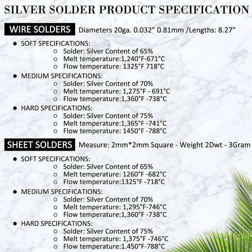 3 Gram Silver Solder 3 Pcs Silver Solder Wire Set Tiny Medium Density Jewelry Precut Chips Solder Soft Medium Hard Silver Wire Jewelry Solder Sold...