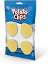 Genuine Fred, POTATO CLIPS, Set of 4, Wavy Chip Bag Closures, Chip Clips, Bag Clips, Patented Design...