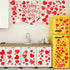 Eersida 191 Pieces Heart Wall Decals Valentines Day Stickers Removable Party Decals Valentines Wall Decor Self Adhesive Heart Gnome Stickers for A...