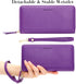 VOCUS Womens Wallet RFID Blocking Zip Around Wallet PU Leather Large Travel Long Purse Credit Card Holder with Wristlet...