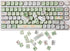 GK GAMAKAY 132 Keys Green&White Keycaps Set, MOA Profile PBT Thermal Sublimation Keycap Set for 61/68/75/80/84/87/98/104/108 Layout Mechanical Gam...