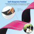 Reflective Dog Collar,Soft Neoprene Padded Breathable Nylon Pet Collar Adjustable for Small Medium Large Dogs (L(21-27" Neck), Pink)...