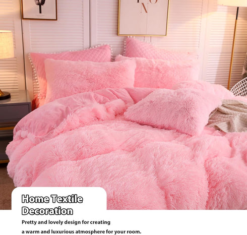 LIFEREVO 2 Pack Fluffy Faux Fur Pillow Shams,18 x 18 Inches Throw Pillow Covers,Luxury Decorative Furry Pillowcases Cushion Cover for Christmas,Zi...