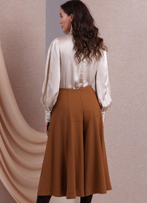 Vogue Misses' Semi-Fitted Tops Sewing Pattern Packet, Sizes 4-6-8-10-12, Multicolor...