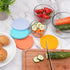 1 Cup Silicone Replacement Lids Storage Cover for Anchor Hocking Glass Bowls (Container not Included) 4 Pack Microwave, Dishwasher and Freezer Saf...