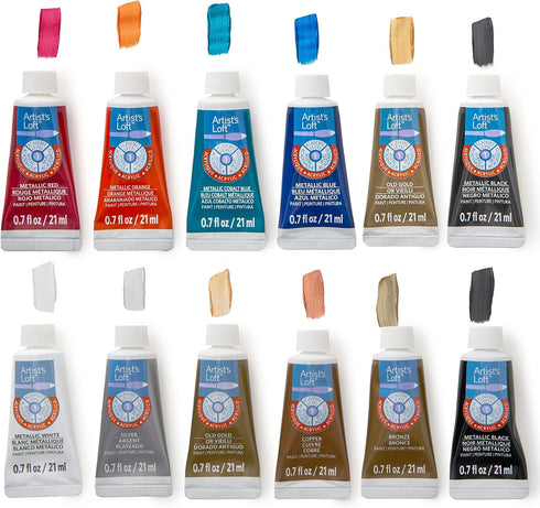 MICHAELS Metallic & Neon Acrylic Paint Set By Artist's Loft™...