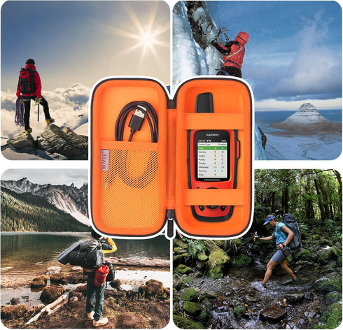 BOVKE Carrying Case for Garmin GPSMAP 64sx/66i/67/67i/66sr/66s/65s/78sc, Garmin inReach Explorer+ Hiking Handheld GPS and Satellite Communicator, ...