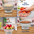 HIC Kitchen Perforated Colander with Handles, 18/8 Stainless Steel, 10 Inches...