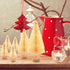 KUUQA 48 Pcs Mini Christmas Trees - Bottle Brush Tabletop Model for Decoration, DIY Room Decor, Diorama Models (White), Small Size...