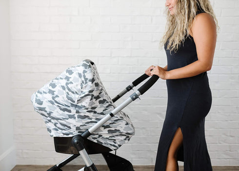 Copper Pearl Multi-Use Cover: Car Seat Covers, Nursing Cover, and Stroller Cover for Sun - Stretchy Fabric, All-Season Use, Stylish Designs, Easy ...
