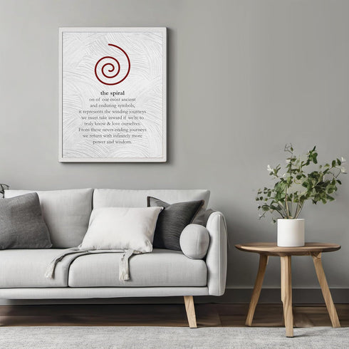Posterizer 1 pcs-the spiral symbol-Spiritual Print-Motivational & Inspirational Art-Teachers & Classrooms-Gift For Buddhism Meditation philosophy ...
