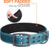 Fida Heavy Duty Dog Collar 1.5” Width, Ultra Soft Neoprene Padded, Adjustable Reflective Nylon Pet Collar with Two Metal Pin Belt Buckle for Extra...