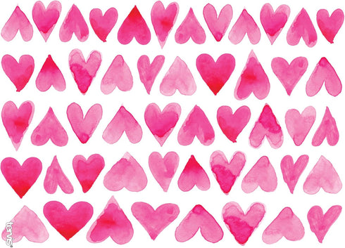 Tervis Valentine's Day Pink Hearts All Over Made in USA Double Walled Insulated Tumbler Travel Cup Keeps Drinks Cold & Hot, 24oz, Clear...