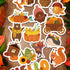 20pcs Fall Magnetic Decorations, Owls Pumpkin Fridge Magnets Autumn Theme Refrigerator Decals Happy Fall Magnets Fridge Decorations for Thanksgivi...