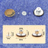 24 Sets Button Pins for Jeans, No-Sew Nailess Removable Instant Jean Button Pins for Pants, Reusable and Adjustable - Removable Screwdriver Includ...