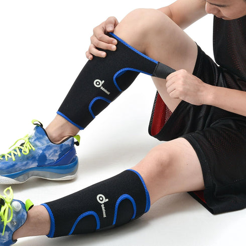 Odoland Calf Compression Sleeve Calf Brace for Calf Pain Relief Strain, Sprain, Tennis Leg and Calf Injury - Guard Leg and Adjustable Shin Splints...