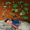 Glow in The Dark Construction Wall Stickers – 10 Large Bright Decals for Bedroom Walls and Ceilings – Glowing Sticker Decorations for Girls and Bo...