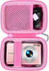 co2CREA Hard Case Compatible with Digital Camera, VAHOIALD/IWEUKJLO/CAMKORY/BEVLXNIV/PRISIA/Sevenat Kids Video Camera, Pink...