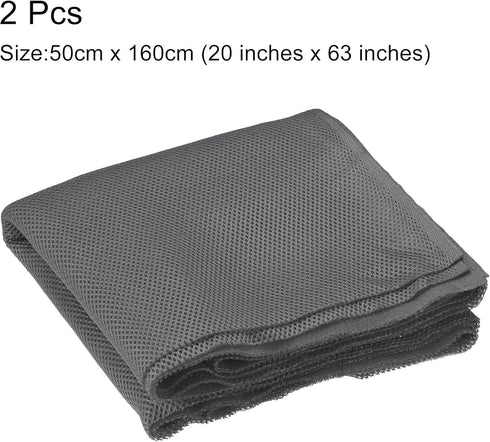 uxcell 2Pcs Dark Gray Speaker Mesh Grill Cloth (not Cane Webbing) Stereo Box Fabric Dustproof Cloth 50cm x 160cm 20 Inches x 63 Inches...