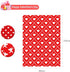 Whaline 60 Sheet Valentine Pattern Paper Set Double-Sided Red Heart Lip Stripe Pattern Premium Specialty Origami Paper for Card Making Die Cuts Sc...