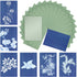 Cyanotype Paper Kit, 24 Pcs Sun Print Paper Kit A5 Solar Drawing Paper Sensitivity Nature Printing Paper for Arts Crafts DIY Project (5.8 x 8.3 In...