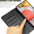 for Galaxy A42 5G Case Wallet Black Leather Flip Folio Case for Samsung A42 with Card Slots Kickstand Magnetic Closure Ultra Slim Shockproof Prote...