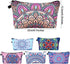 6 Pieces Makeup Bag Toiletry Pouch Waterproof Cosmetic Bag with Zipper Travel Packing Bag 8.7 x 5.3 Inch Small Cosmetic Bag Accessory Organizer fo...