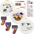 MAMUNU Embroidery Stitch Practice Kits, 3 Sets Animal Flower Stamped Pre Printed Cross Stitch Kits, Full Range of Embroidery Starter Kit with Hoop...