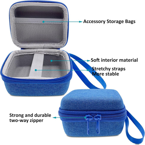 Hard Carrying Case and Silicone Skin Cover for YOTO Mini Screen-Free Bluetooth Audio Player, Compatible Accessories for Yoto Mini Make Your Own Ca...