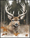Posterizer 1 pcs- A deer in Autumn with the background of tall trees-Art for Animal Lovers-Landscape & Nature Art- Gift for Men Women Teens-Decor ...