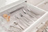 Spectrum Diversified Hexa Drawer Organizer Tray Modern Kitchen Cutlery, Utensil, Silverware Holder Caddy, 5 Dividers Cabinet Storage, 10 x 13, Cle...