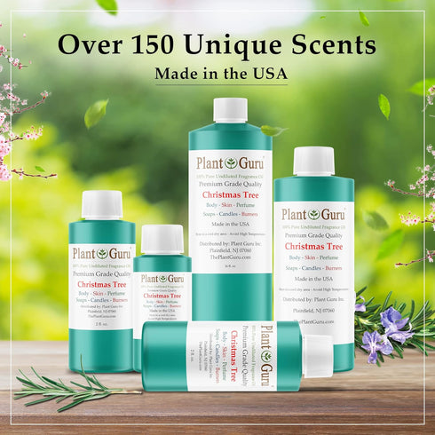 Christmas Tree Fragrance Oil 4 fl. oz. Holiday Scented Oil for DIY Soap Making, Candles, Bath Bombs, Body Butters. Used in Aromatherapy Diffusers,...