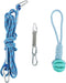 Black Rhino Tetherball set for Dogs - Heavy Duty Outdoor Dog Toy - Interactive Dog Rope Ball for Playground...